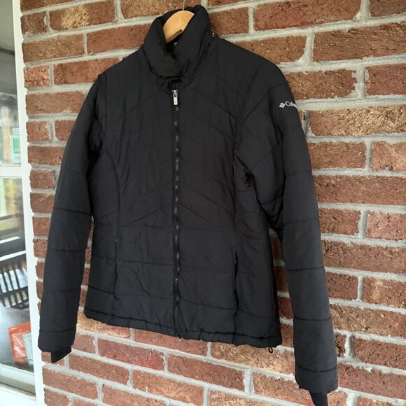 columbia winter * warm jacket / coat * womens size medium * black * euc pockets - Picture 3 of 7